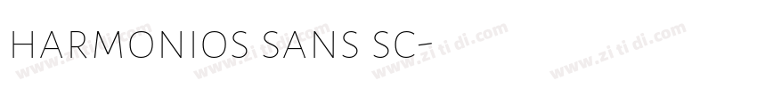 harmonios sans sc字体转换